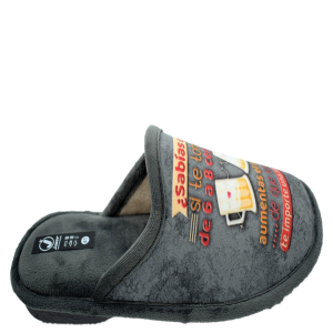 Slipper Javer 35 194 Home Heren Bier Grijs Plant Gewatteerde Zachte Zool Antislip Vloer BIO-RELAX 26446