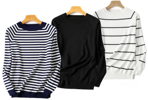 Striped trui voor dames met korting