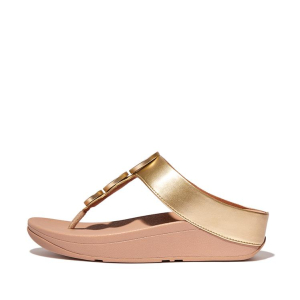 FitFlop Halo Metallic trim toe post